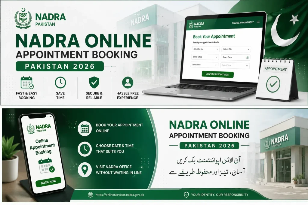 NADRA Online Appointment Booking Pakistan 2026